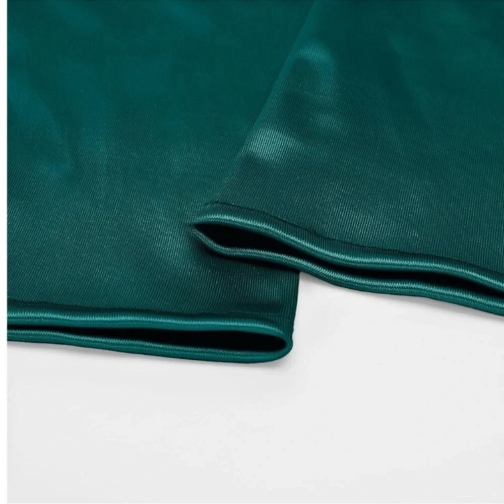 Women's Satin Dark Green Long Gloves Costumes Elbow Length Evening Party Prom